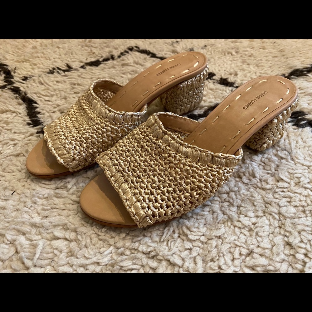 Carrie Forbes Jole Raffia Sandals